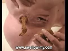Lucy and Scat in the shower